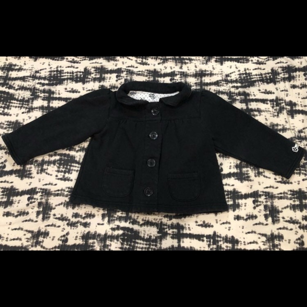 Carter’s Girls Overcoat Jacket Black Size 24 Months